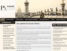 Tablet Screenshot of gpierreavocat.fr